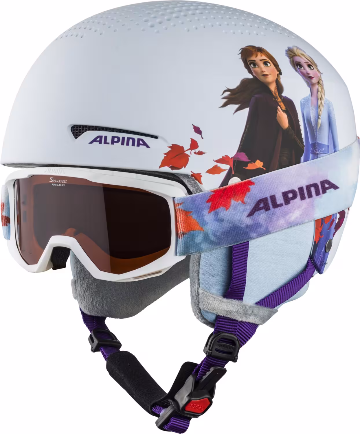 Alpina Skihelm Skibrille Frozen ...