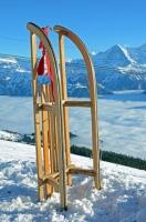 Holzschlitten oder Hörnerschlitten, der klassische Schlitten für Ihren Winterausflug