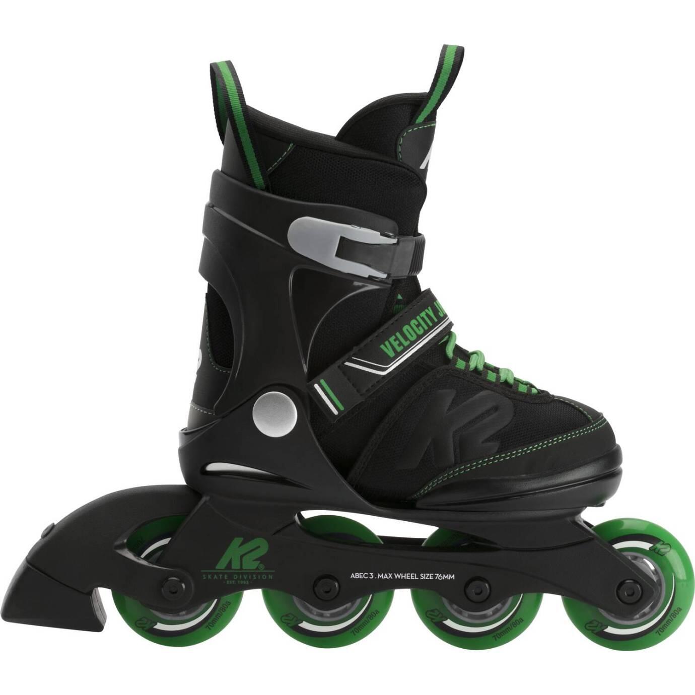 K2 Skates Velocity Junior Boy Inliner 32.0-37.0, black/green