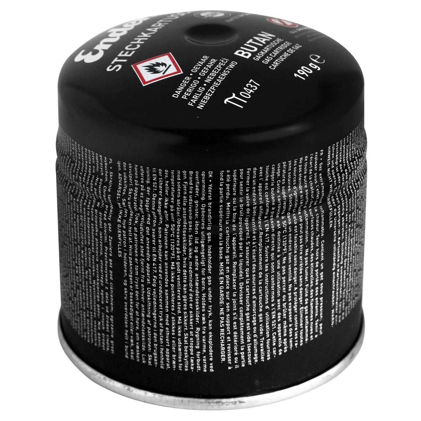 Enders Gaskartusche schwarz Butan Stechkartusche 190 g