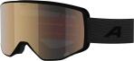 Alpina Venet M QuattroVarioflex Skibrille 731 black matt, Scheibe: gold (S2 - S3)