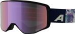 Alpina Venet M Q-Lite Skibrille 812 white/lilac matt, Scheibe: pink (S2)