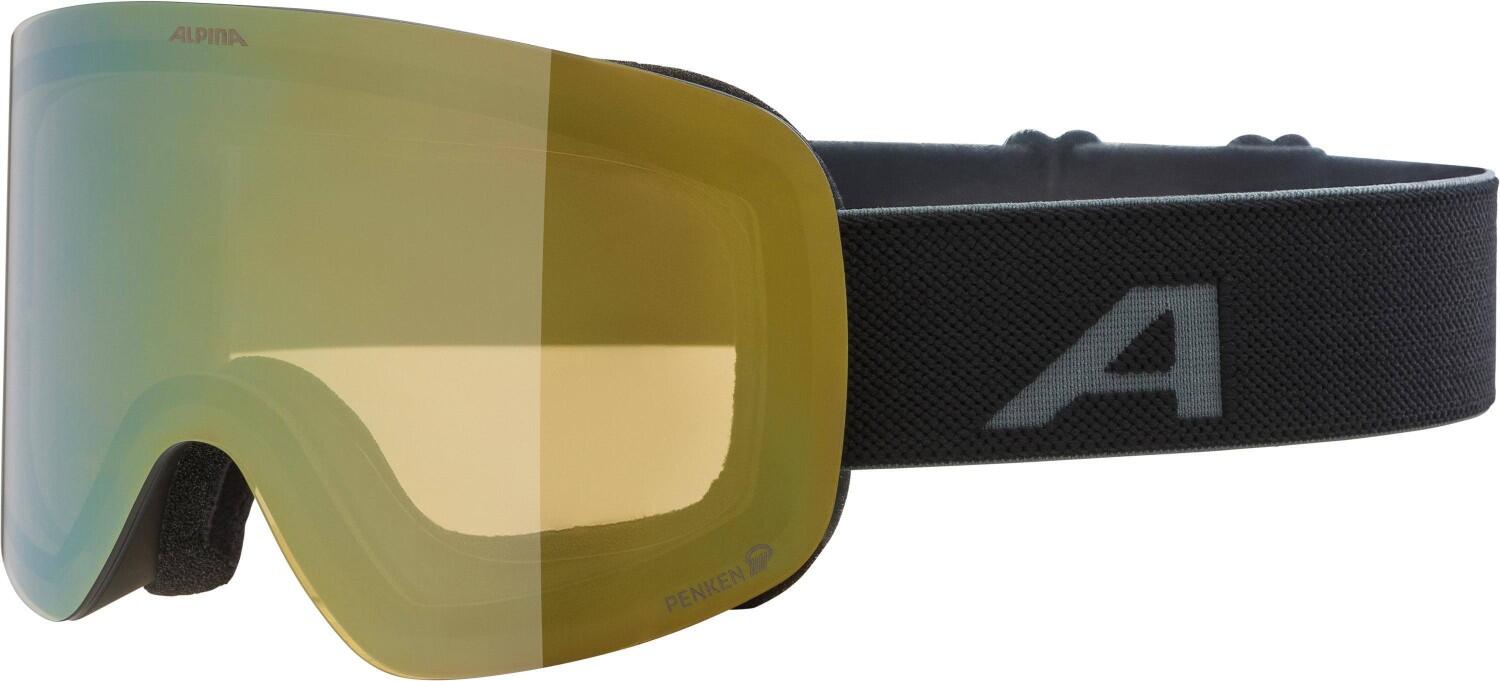 Alpina Penken Quattroflex Skibrille (832 black matt, Scheibe: gold (S2))