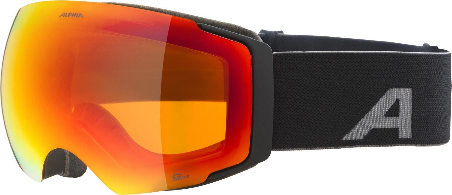 Alpina Falera MAG Q-Lite Skibrille Klickscheibe (831 black matt, Scheibe: red (S2) / pink (S1))