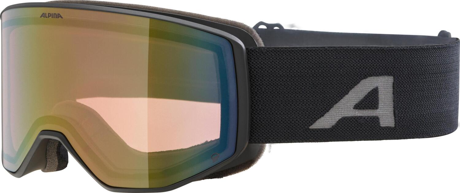 Alpina Venet Quattroflex Skibrille (831 black matt, Scheibe: red (S2))