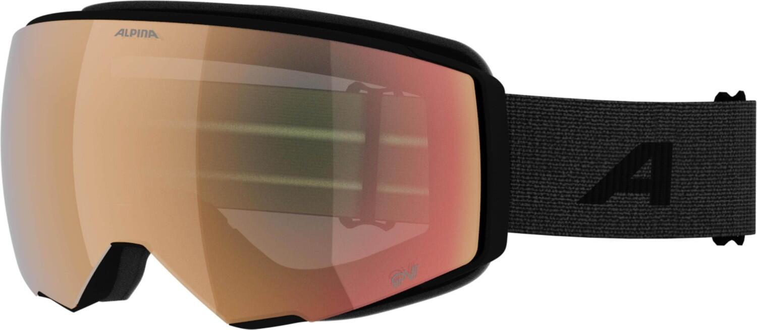 Alpina Granby 2 small QuattroVarioflex Skibrille (731 black matt, Scheibe: QuattroVarioflex, gold (S2-S4))
