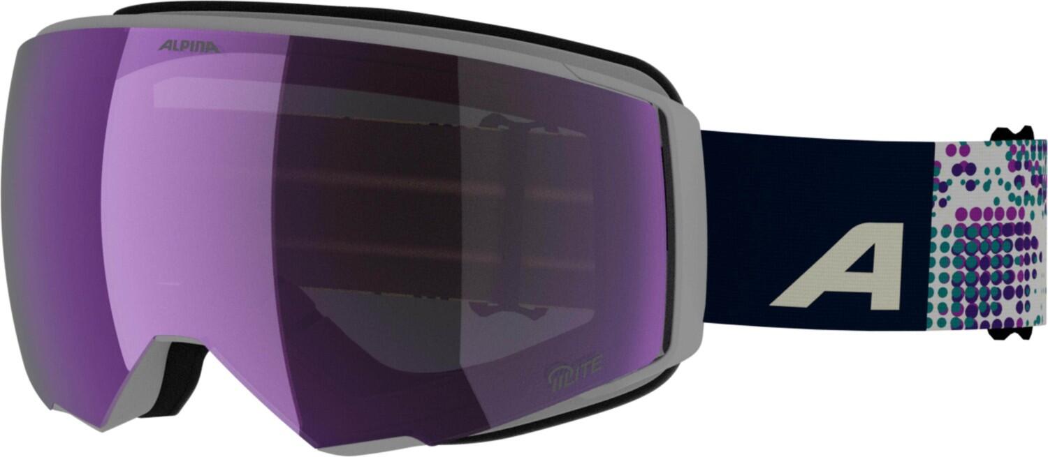 Alpina Granby 2 small Q-Lite Brillenträgerskibrille (834 black/lilac matt, Scheibe: Q-Lite pink (S2))