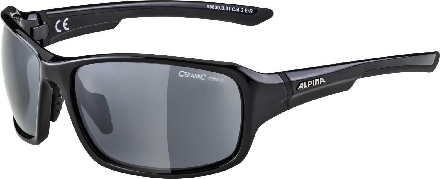 Alpina Lyron Sportbrille (331 Black Grey, Scheibe: Ceramic Mirror, Black Mirror (S3))
