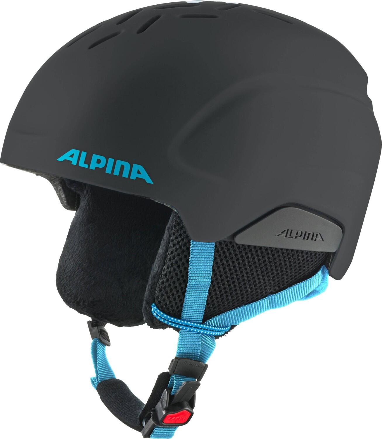 Alpina Pizi Kinder Skihelm (51-55 cm, 38 black/blue matt)