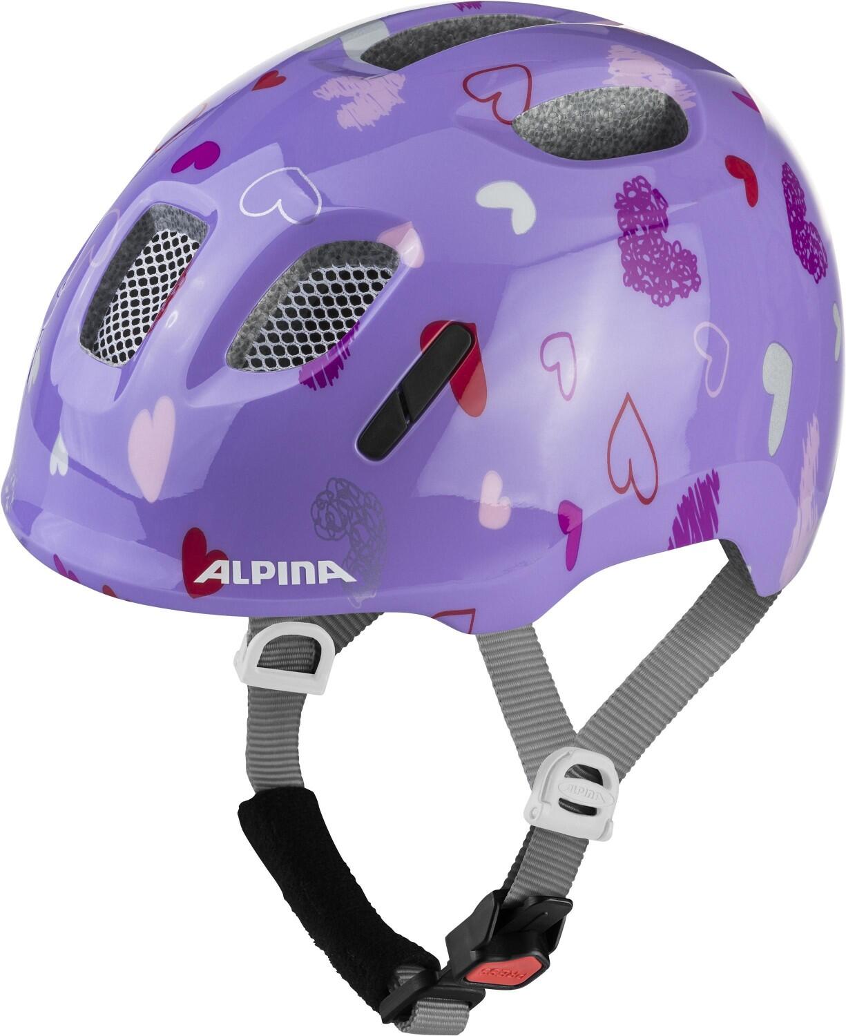 Alpina Ximo 2 Kinderfahrradhelm (45-49 cm, 31 purple hearts gloss)