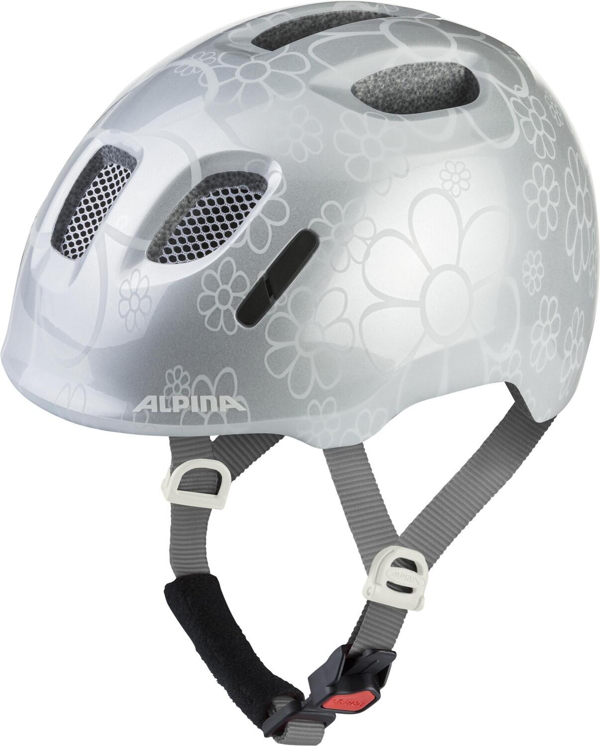 Alpina Ximo 2 Kinderfahrradhelm (45-49 cm, 70 silver flower gloss)