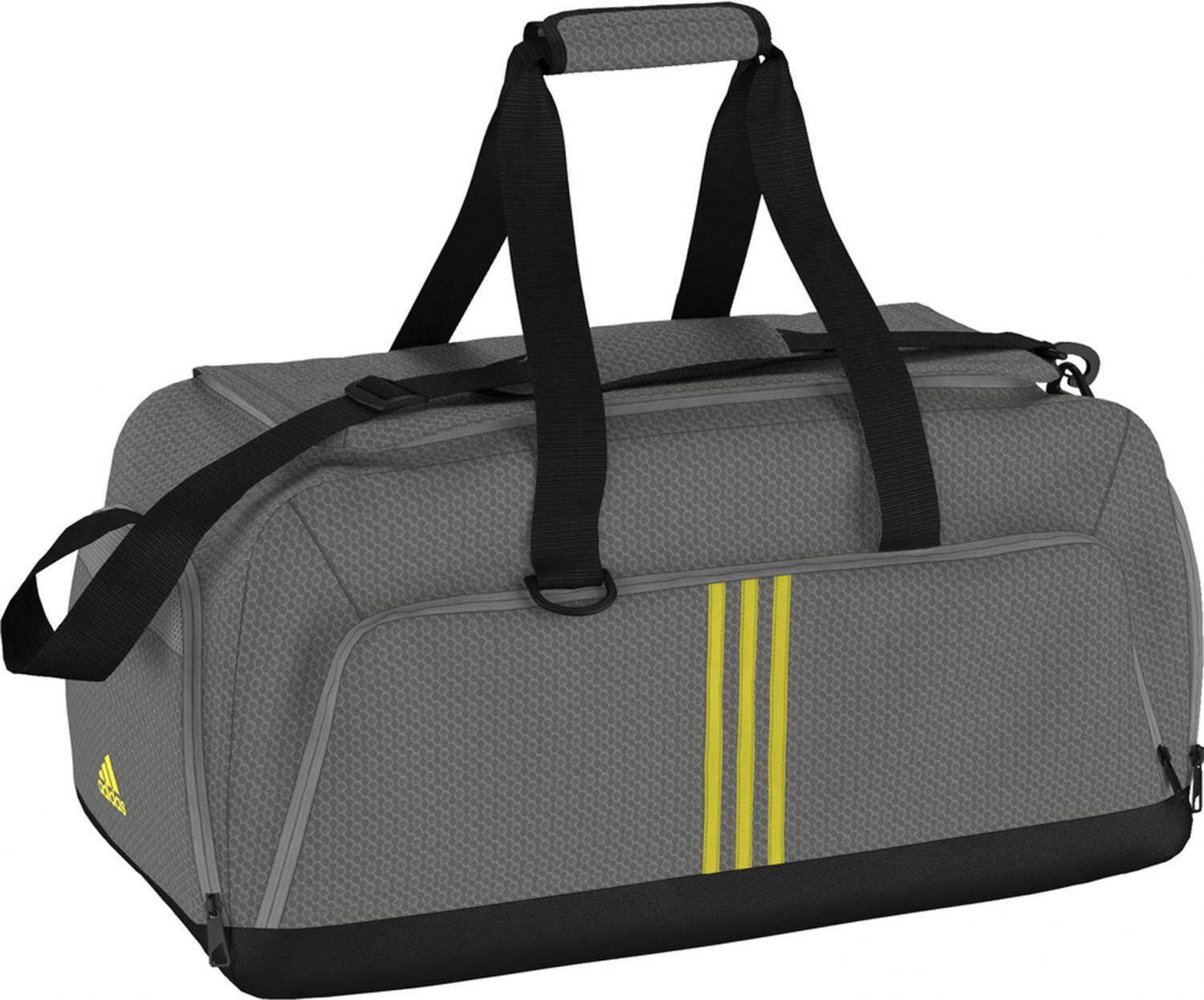 adidas Performance 3S Teambag M Sporttasche (Farbe: mgh solid grey/bright yellow/bright yellow)