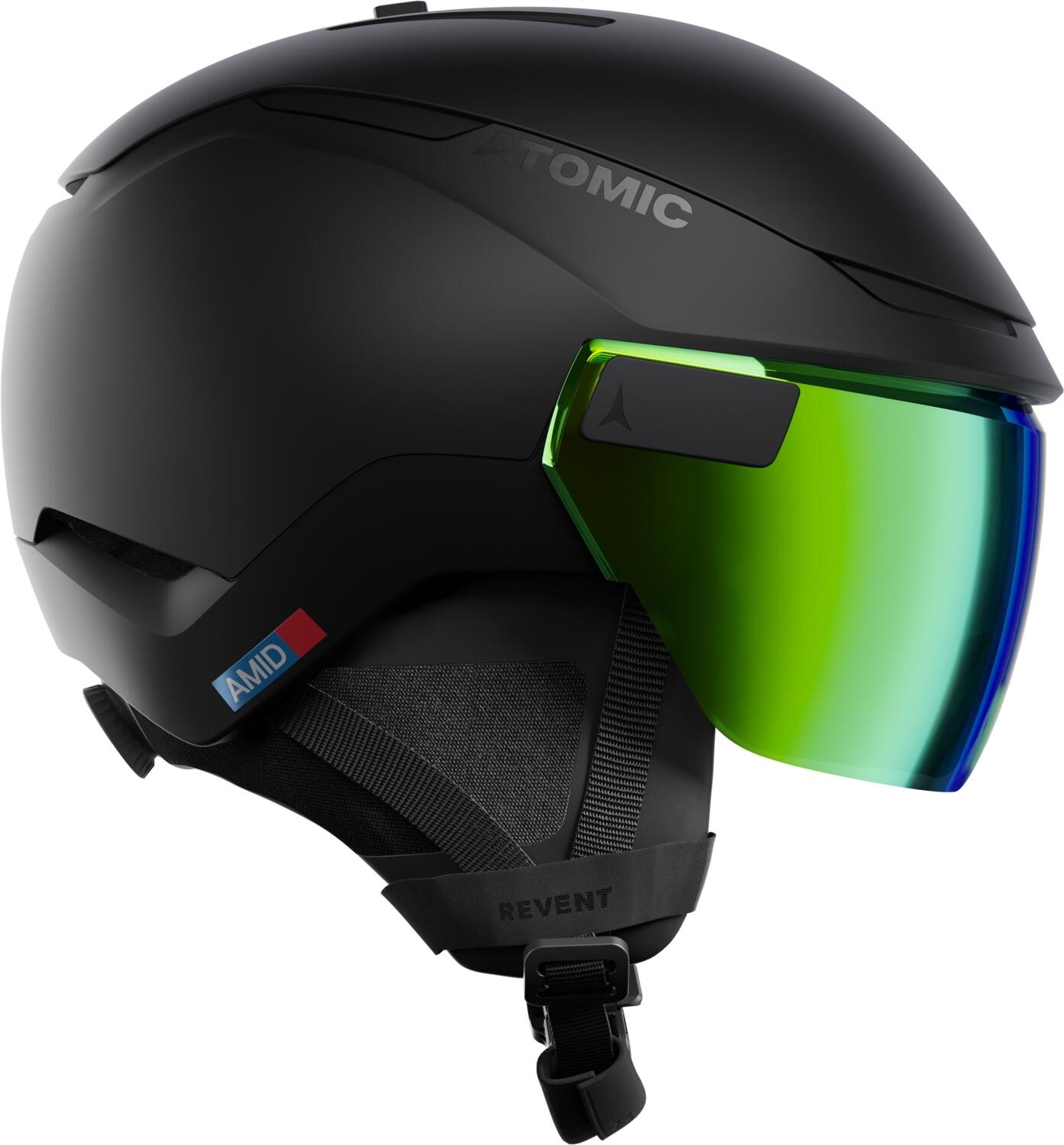 Atomic Revent GT AMID Visier HD Ski Helm (51-55 cm, black)