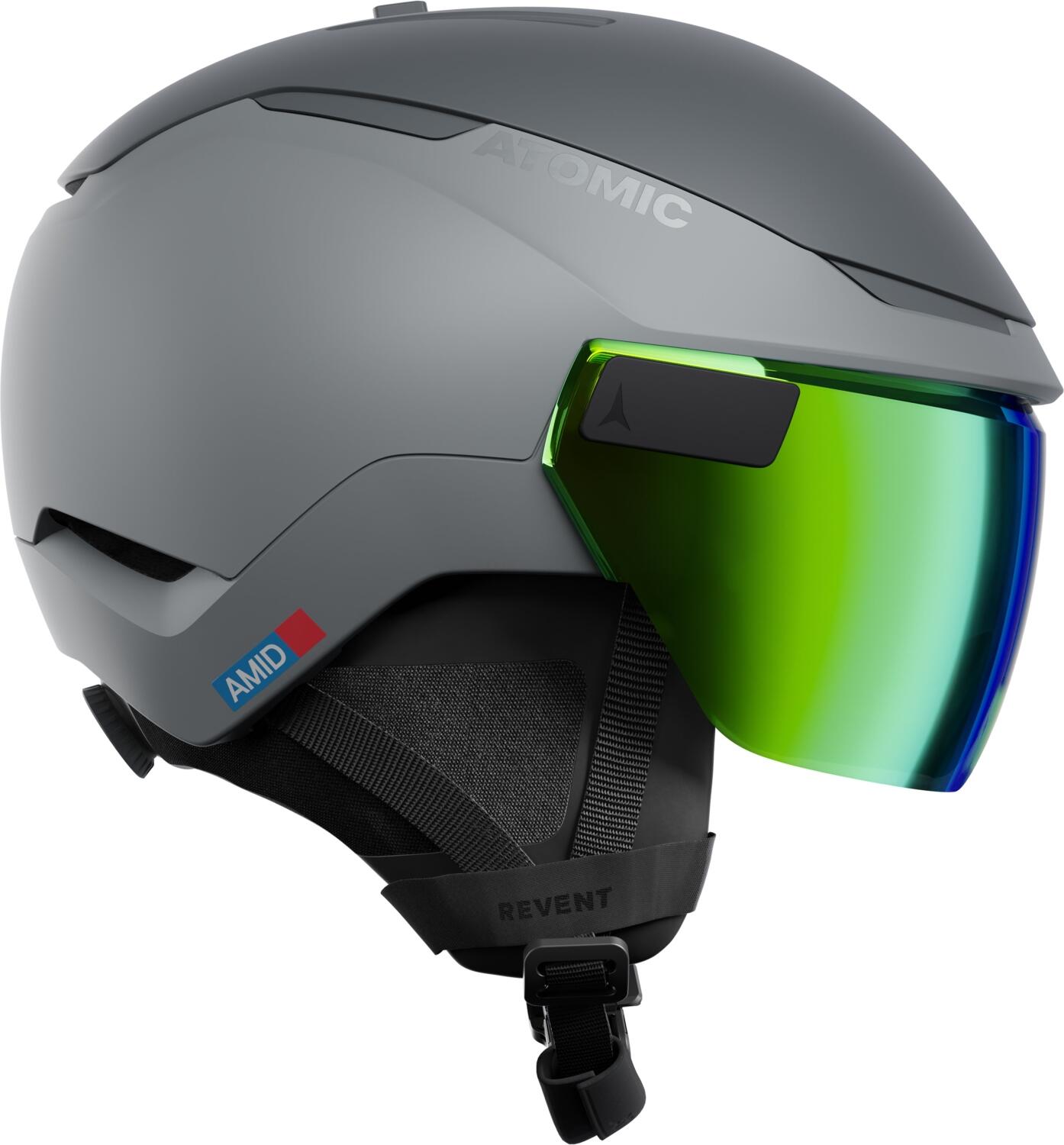 Atomic Revent GT AMID Visier HD Ski Helm (51-55 cm, limestone)