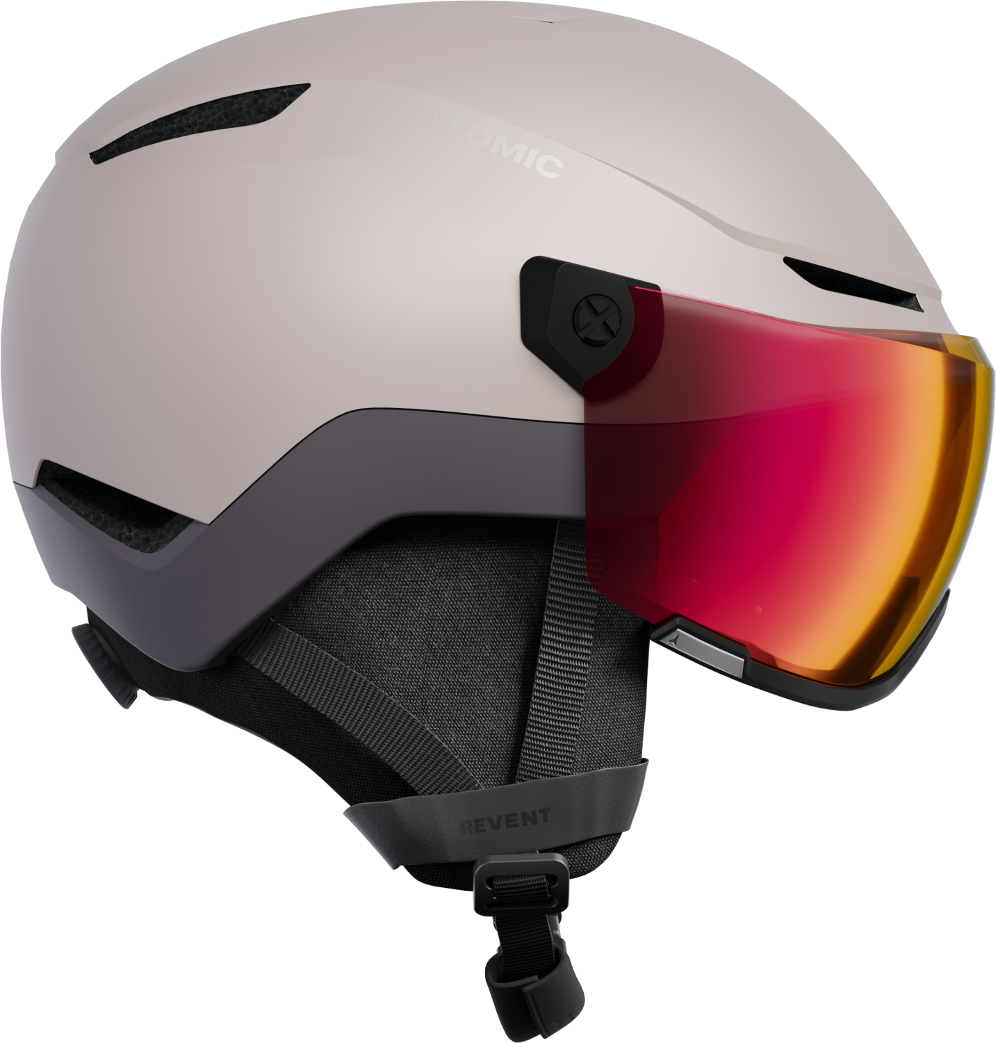 Atomic Revent Visor Photo Skihelm (51-55 cm, dust)