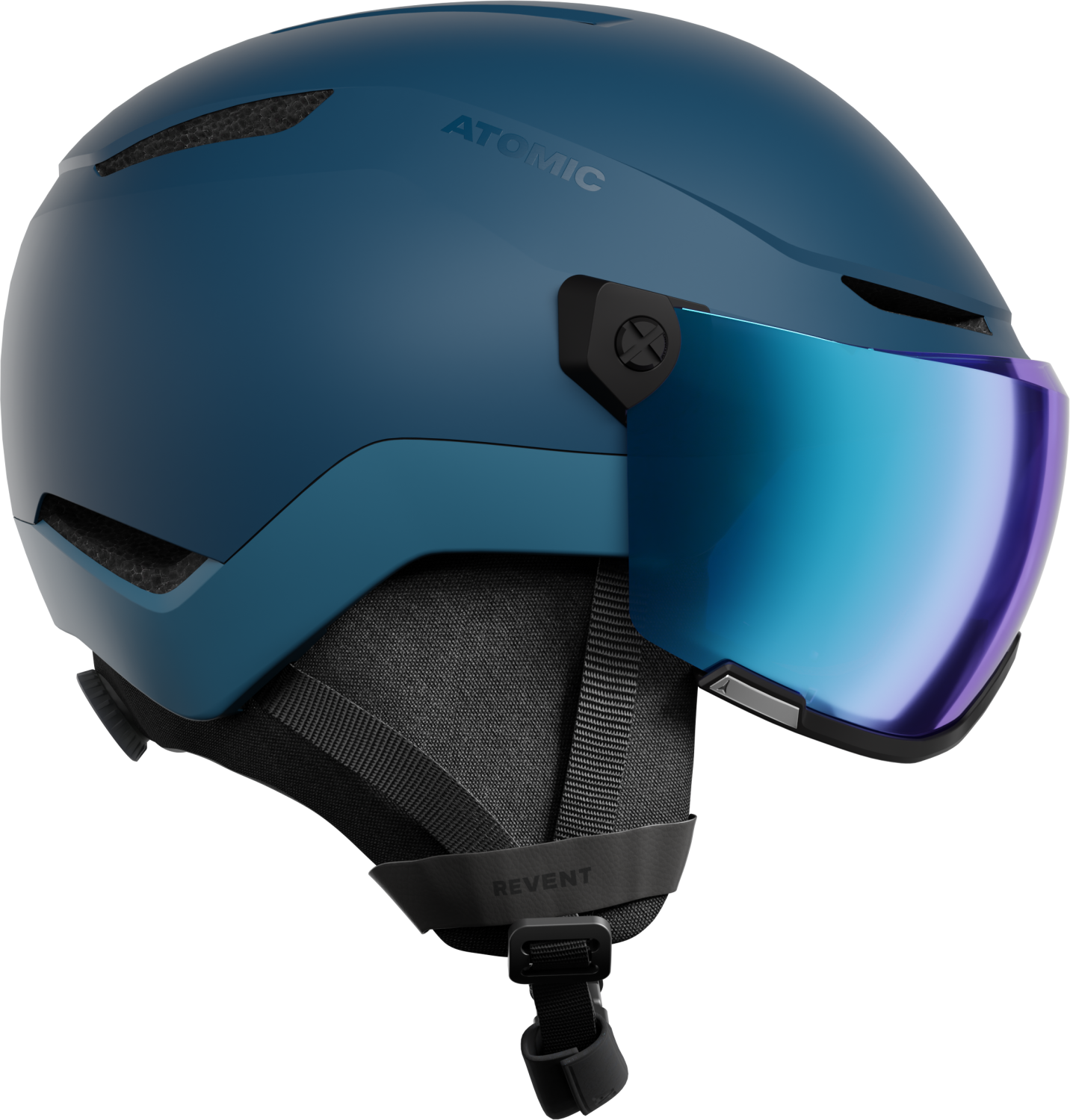 Atomic Revent Visor Stereo Skihelm (59-63 cm, deep ocean)