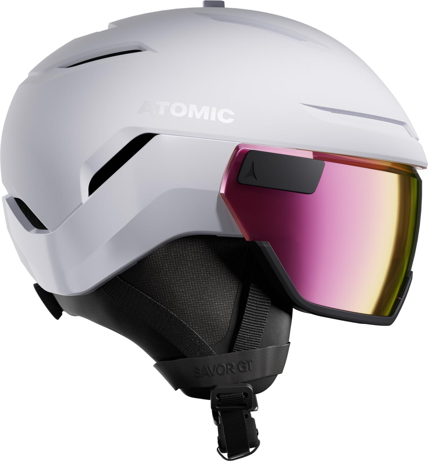 Atomic Savor GT Visor HD Skihelm (51-55 cm, white/heather)