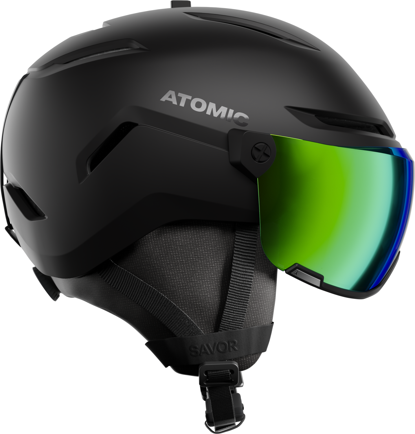Atomic Savor Visor HD Skihelm (51-55 cm, black)