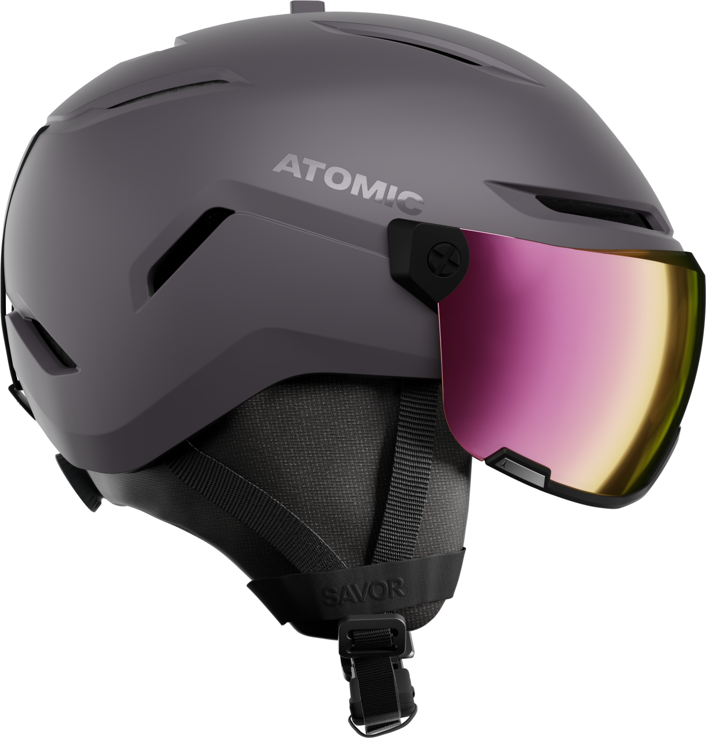 Atomic Savor Visor HD Skihelm (55-59 cm, iron ore)