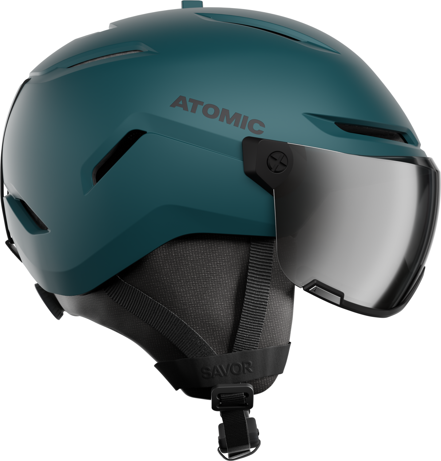 Atomic Savor Stereo Visor Visier-Skihelm (55-59 cm, dark slate)