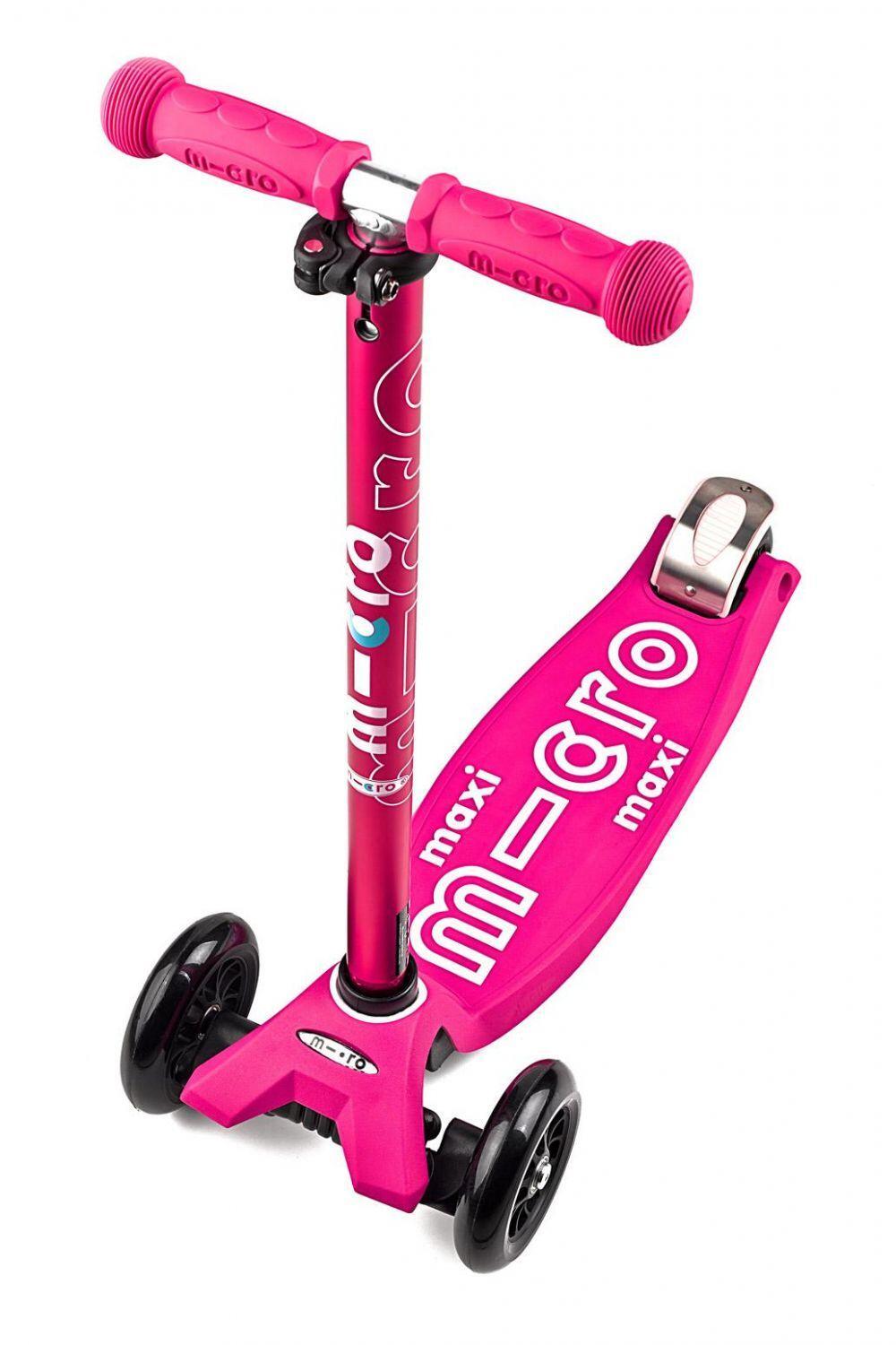 Micro Kickboard Maxi Micro deluxe mit T-Lenker (Farbe: pink)