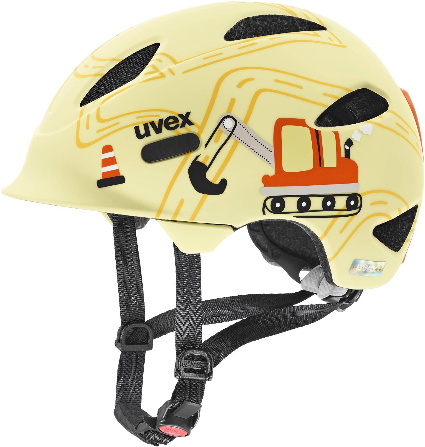 uvex Oyo Style Fahrradhelm Kids (50-54 cm, 12 construction site matt)
