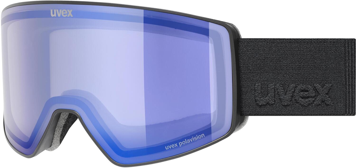 uvex Scenic Polavision Skibrille (2330 black matt, blue/polavision lightbrown/grey (S2))