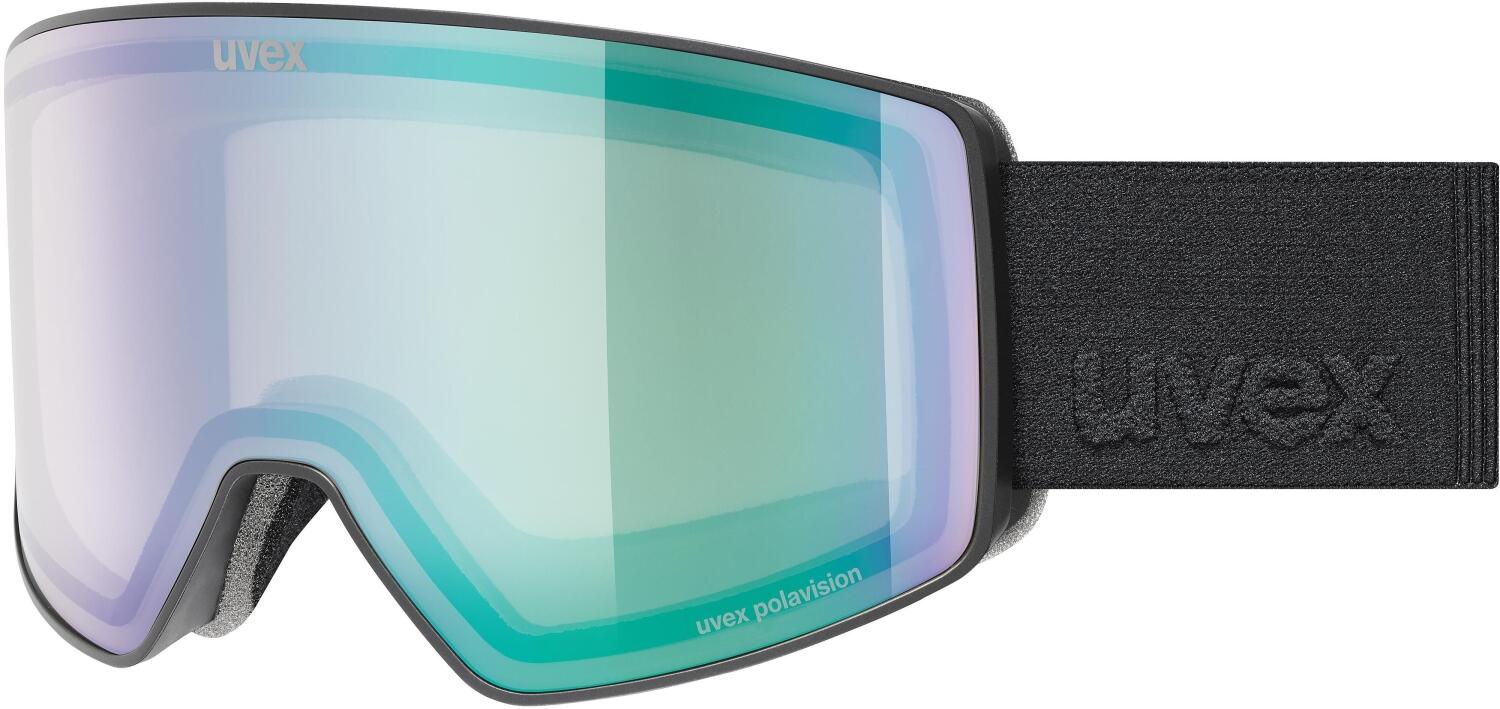 uvex Scenic Polavision Skibrille (2630 black matt, green/polavision lightbrown/grey (S2))