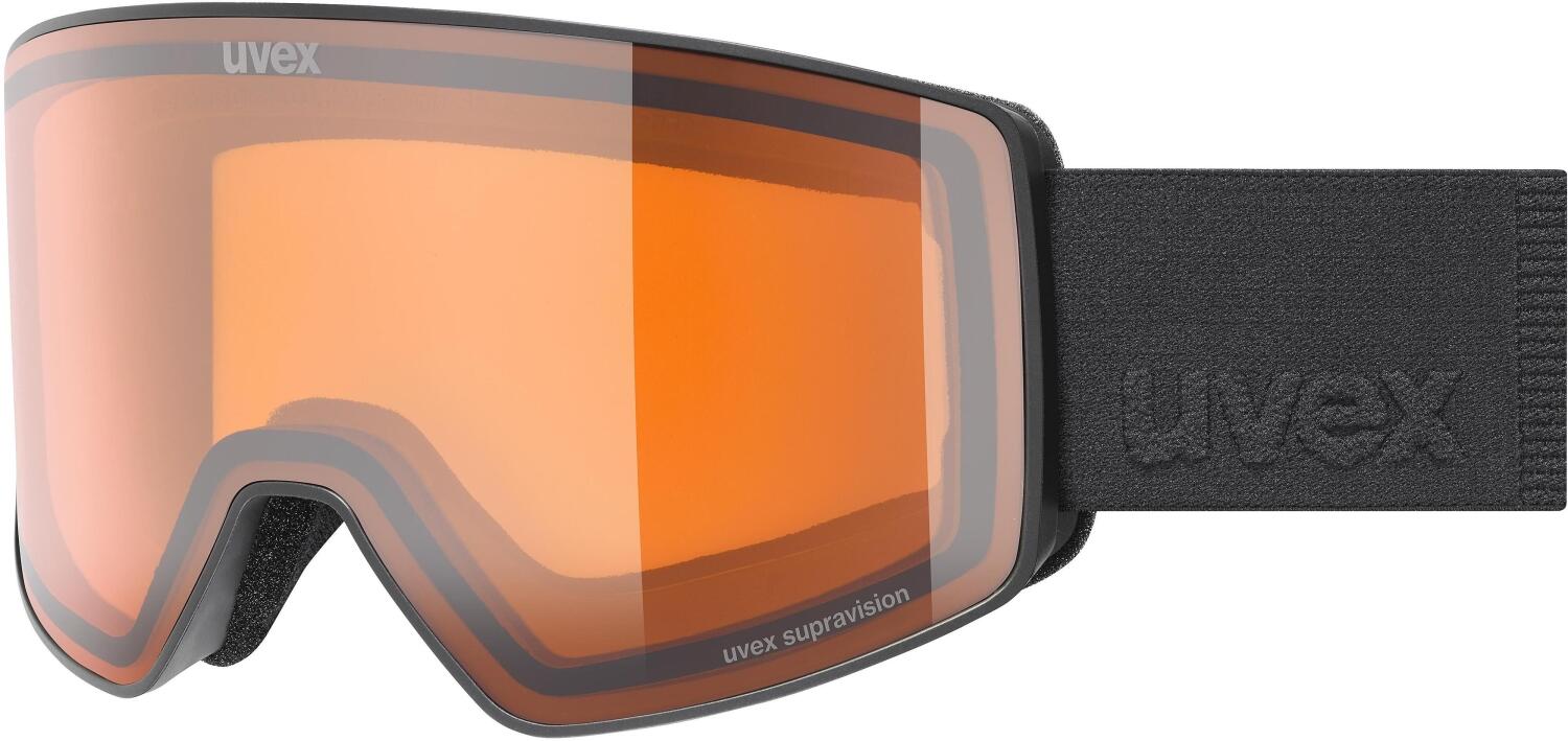 uvex Scenic Lasergold LG Skibrille (2030 black matt, orange/orange clear (S2))