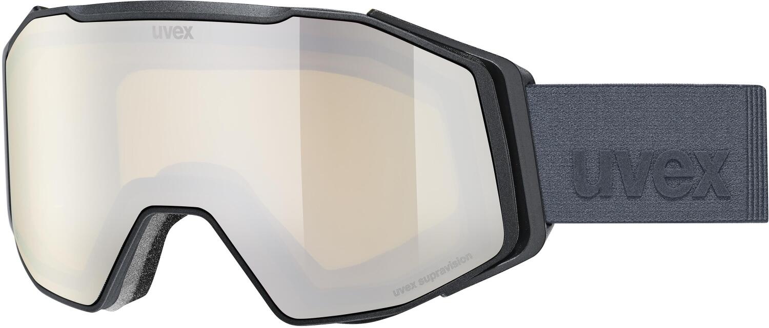 uvex Gravity FM Brillenträger Skibrille (2550 black matt, mirror platin/yellow clear (S2))