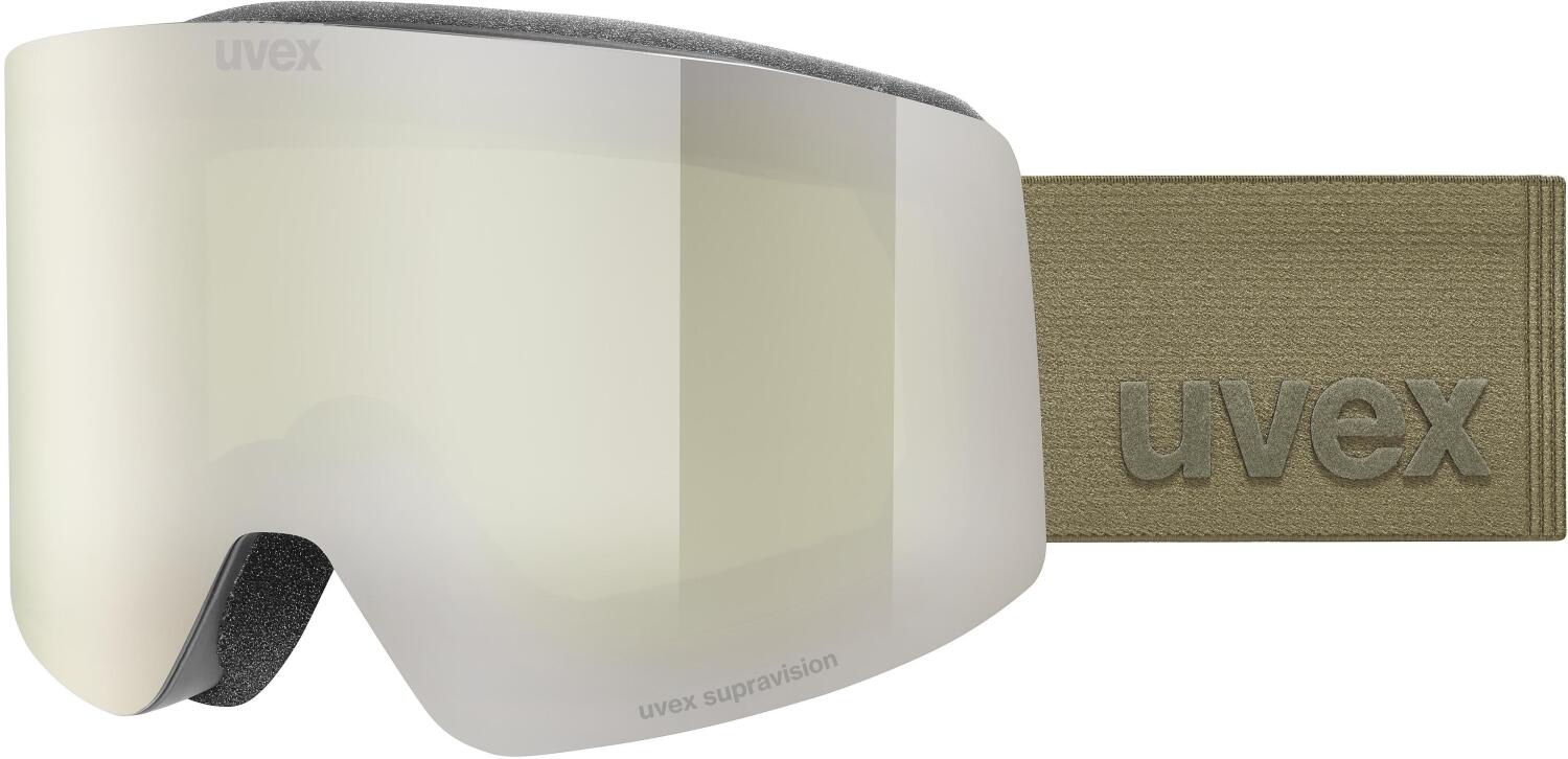 uvex Provoqe FM Brillenträger Skibrille (2730 black matt, mirror platin/green clear (S2))