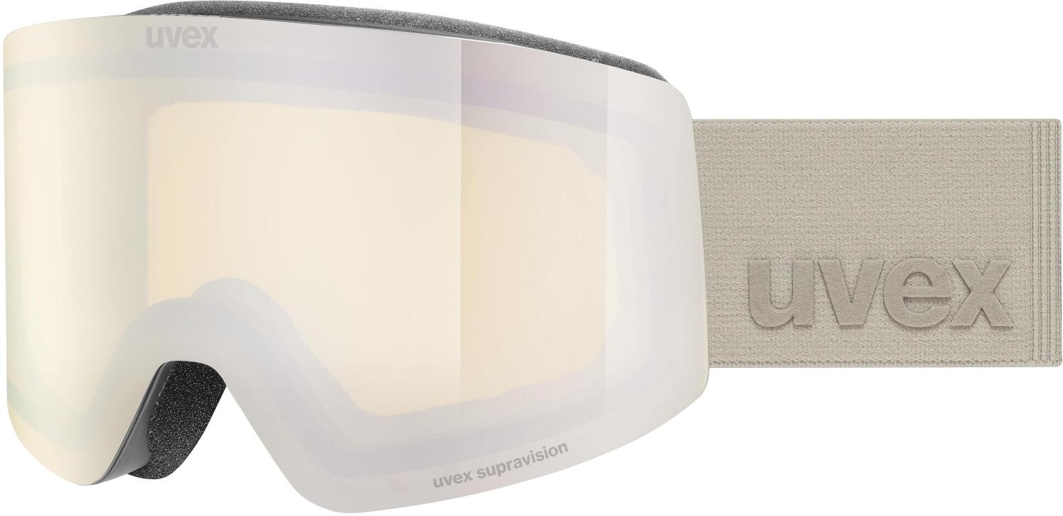 uvex Provoqe FM Brillenträger Skibrille (2830 black matt, mirror platin/yellow clear (S2))
