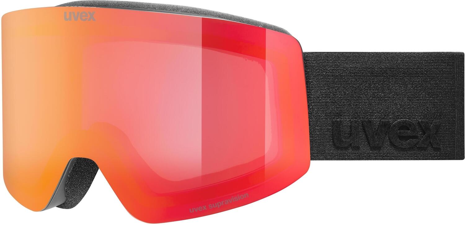 uvex Provoqe FM Brillenträger Skibrille (2930 black matt, mirror red/purple clear (S2))