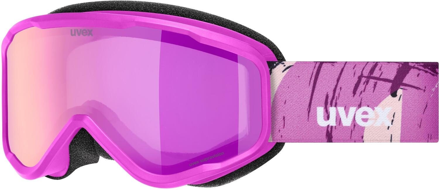 uvex Speedy Nova FM Kinderskibrille (9030 pink matt, mirror pink/green clear (S2))