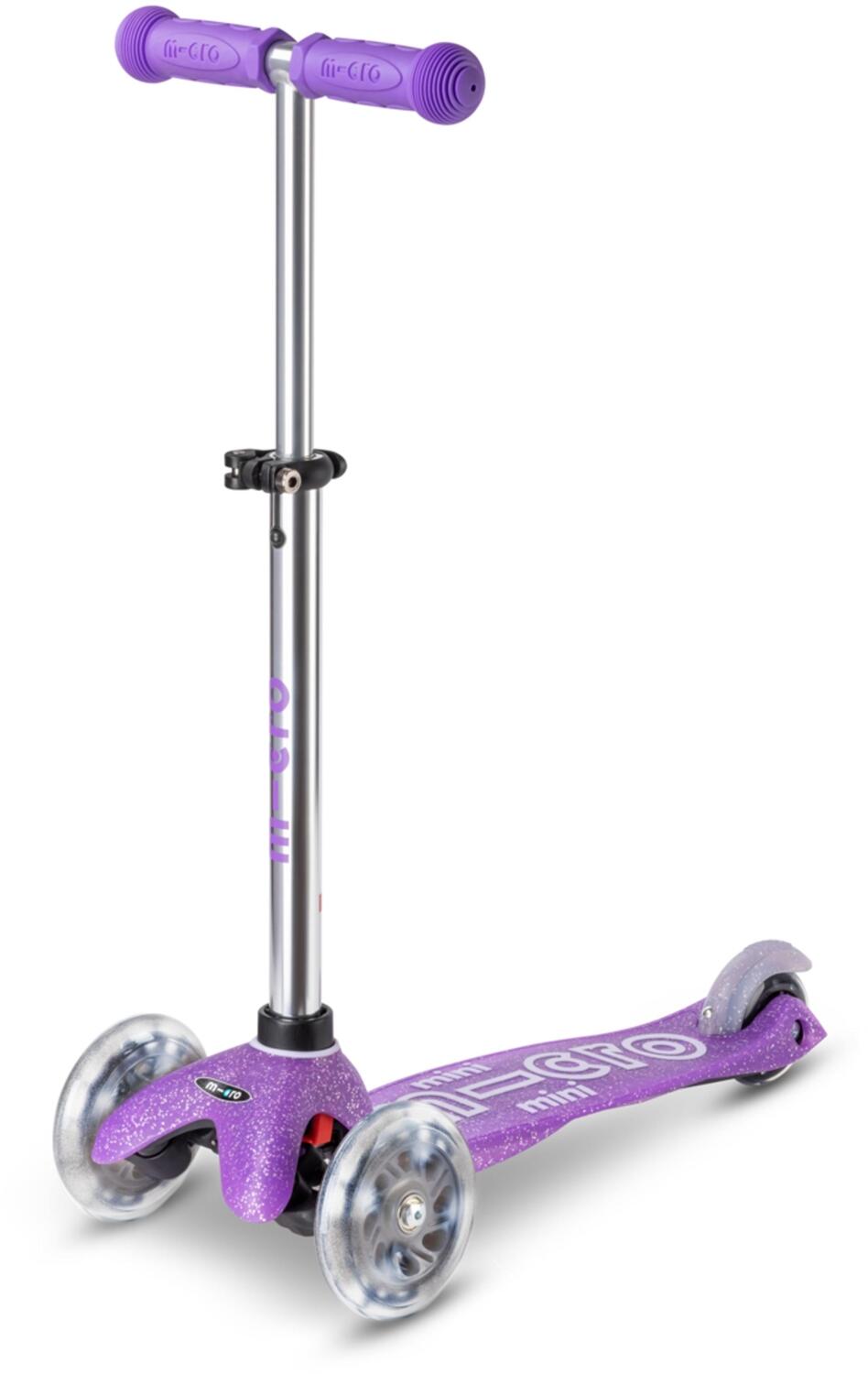 Micro Mini Deluxe Glitter LED Kinderkickboard (purple, Fairy)