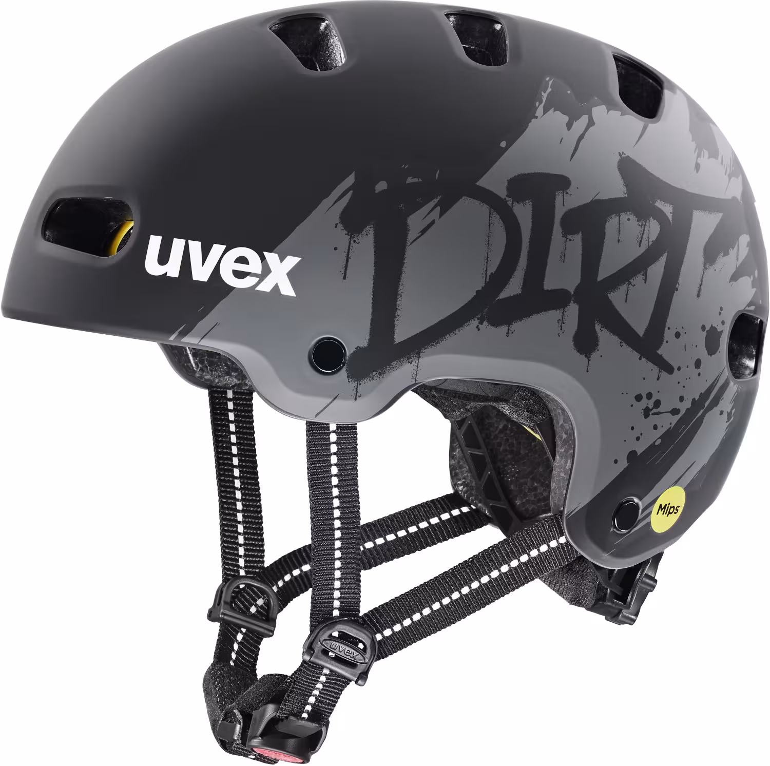 uvex Kid 4 Style Mips Kinderfahrradhelm - 01 dirt black matt