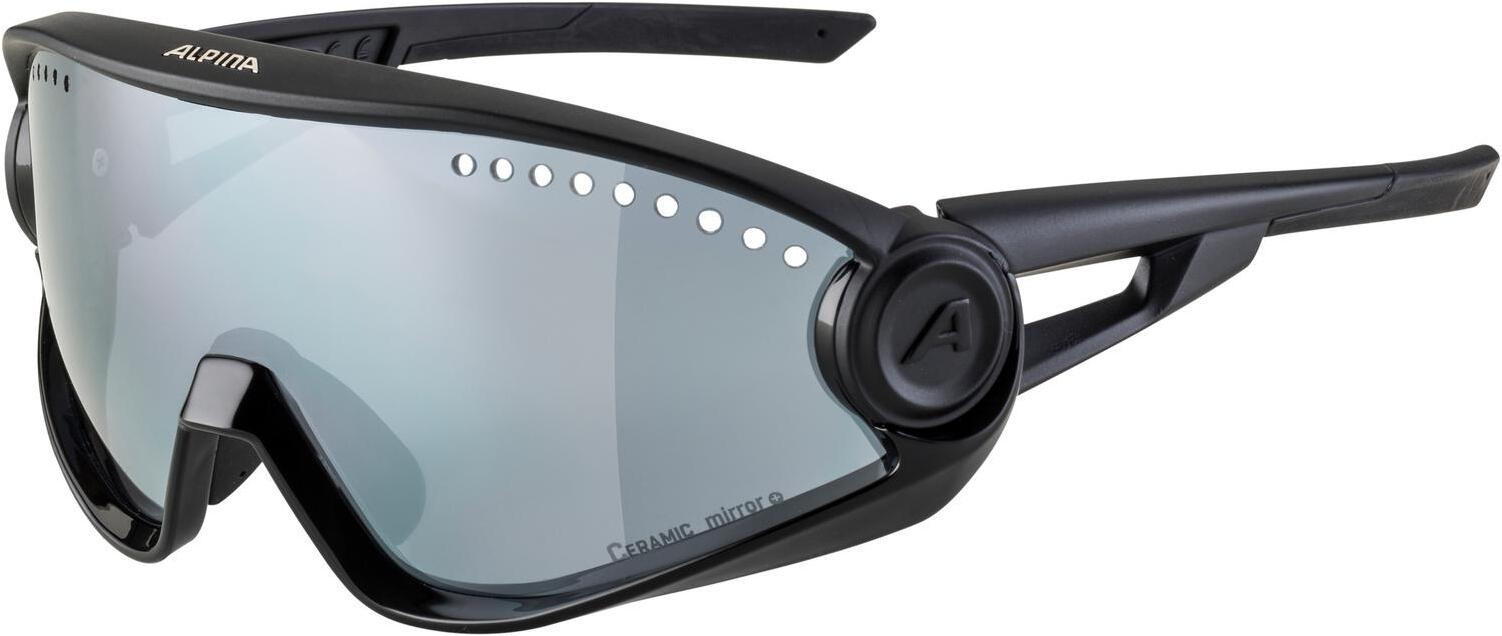 Alpina 5W1NG CM+ Sportbrille 332 all black Ceramic Mirror
