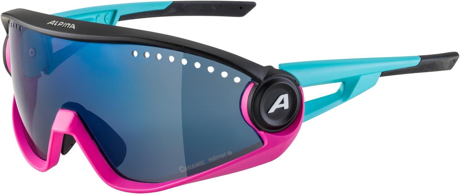 Alpina 5W1NG CM+ Sportbrille 381 blue/magenta/black blue mirror