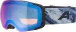 Alpina Falera MAG Q-Lite Skibrille 882 black/blue matt, Scheibe: blue (S2) / pink (S1)