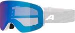 Alpina Slope Skibrille 813 white matt, Scheibe: QUATTROFLEX MIRROR blue (S2)