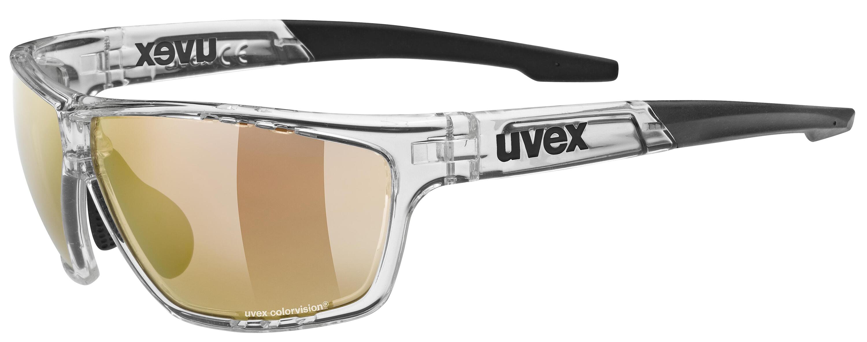 Occhiali Sportivi Uvex Sportstyle 706 Specchiati – Black Matt White/blue, Lenti Antiappannamento, Filtro Cat. 3, Unisex