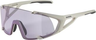 Alpina Hawkeye small Sportbrille 121 cool grey matt purple Scheibe