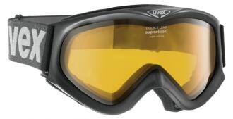 uvex Skibrille F1 0229 black lasergold lite/clear (S1)
