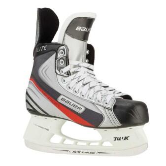 Bauer Eishockeyschlittschuh Vapor Elite Schlittschuh weiß grau rot
