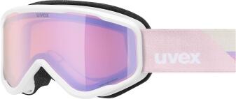uvex Speedy Nova FM Kinderskibrille rosa-weiße Skibrille verspiegelt