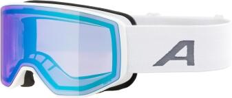 Alpina Venet Q-Lite Skibrille weiß blaue Scheibe