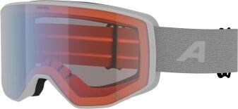Alpina Venet Varioflex Skibrille weiß mit roter Scheibe