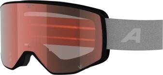Alpina Venet M Varioflex Skibrille mit roter Scheibe grauem Band