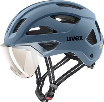 uvex Stride Visor Fahrradhelm - 03 stone blue matt