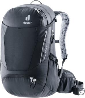 Deuter Trans Alpine 24 Fahrradrucksack schwarz Frontansicht